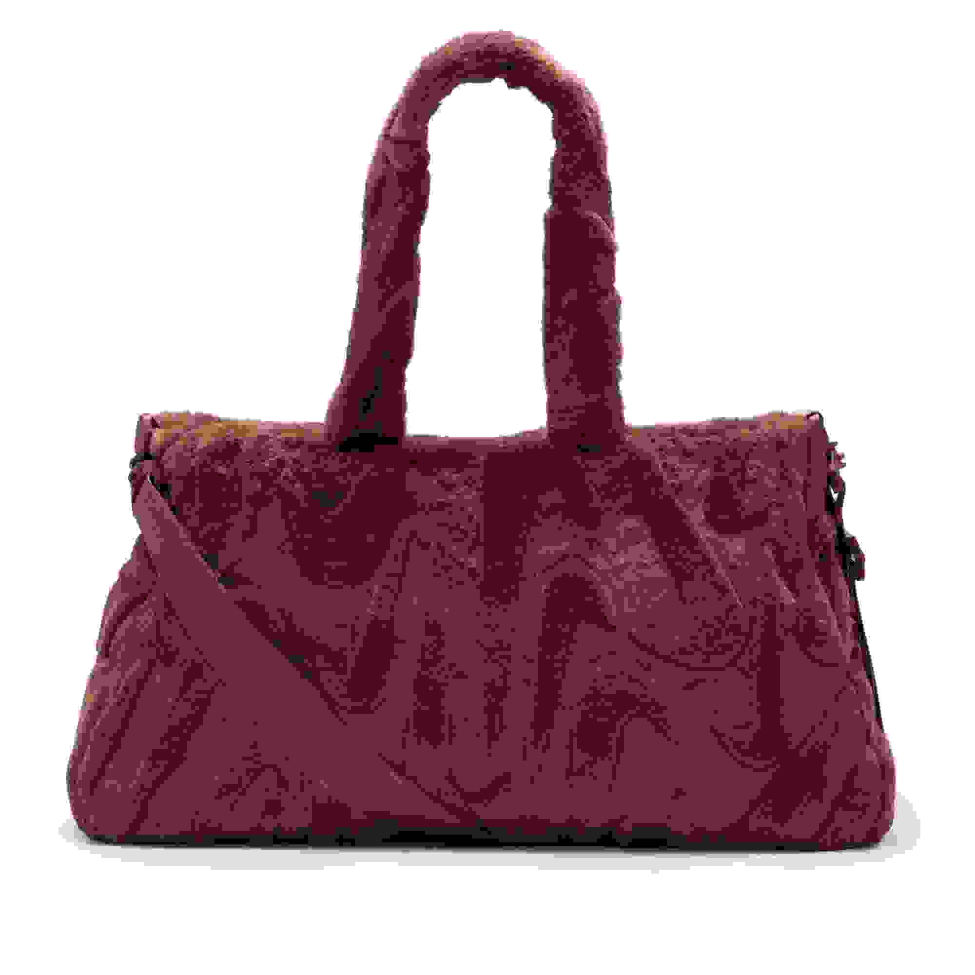 Nike Sportswear Faux Fur Tote Bag-Maroon